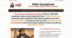 Desktop Screenshot of hellosaxophone.com